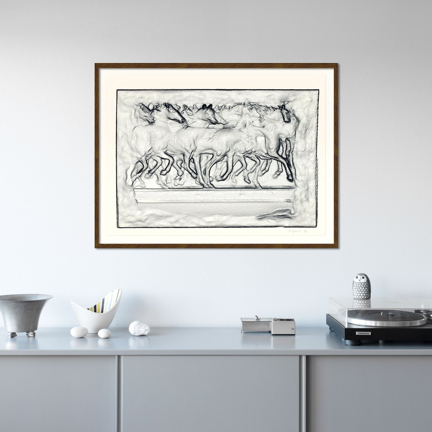 Horses in motion