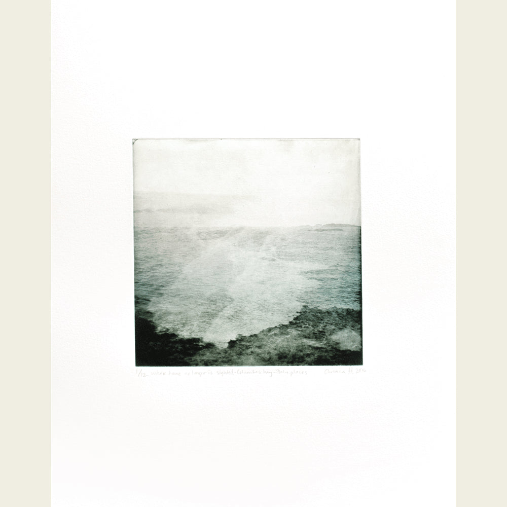 Thin places - Where home no longer is sighted Columba's bay - i svart ram