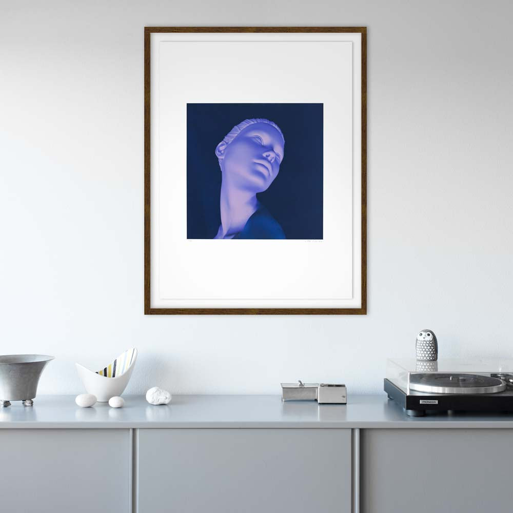 The Goddess Side Glance (blue)