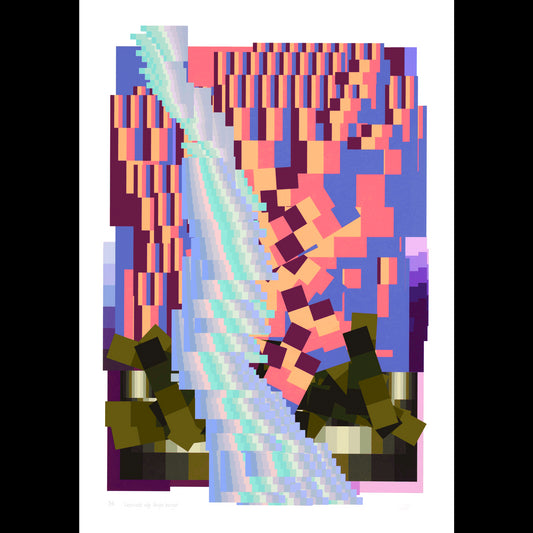 Vattnets väg längs berget