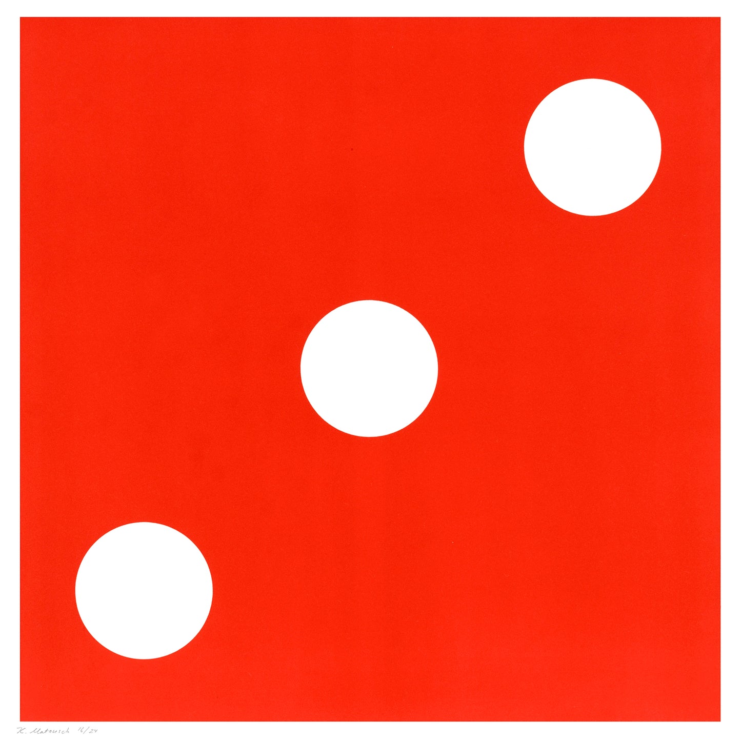 Vägmärken III - i vit ram