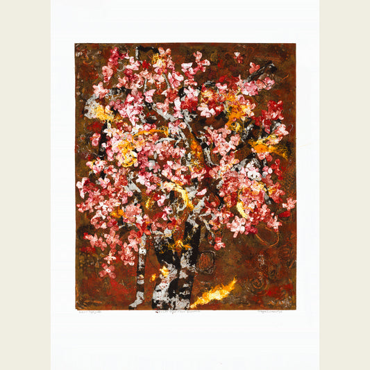 Buske med rosa blommor