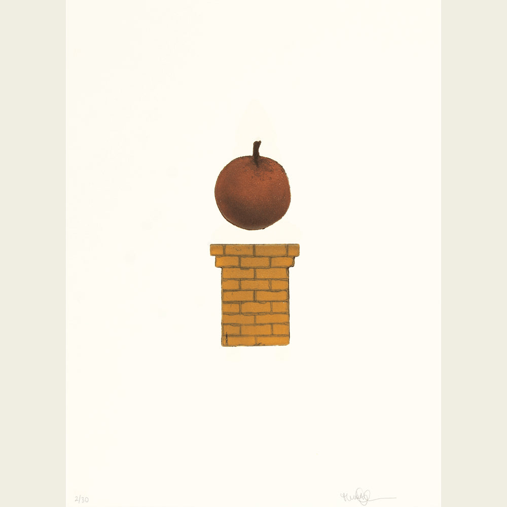 Levitating apple