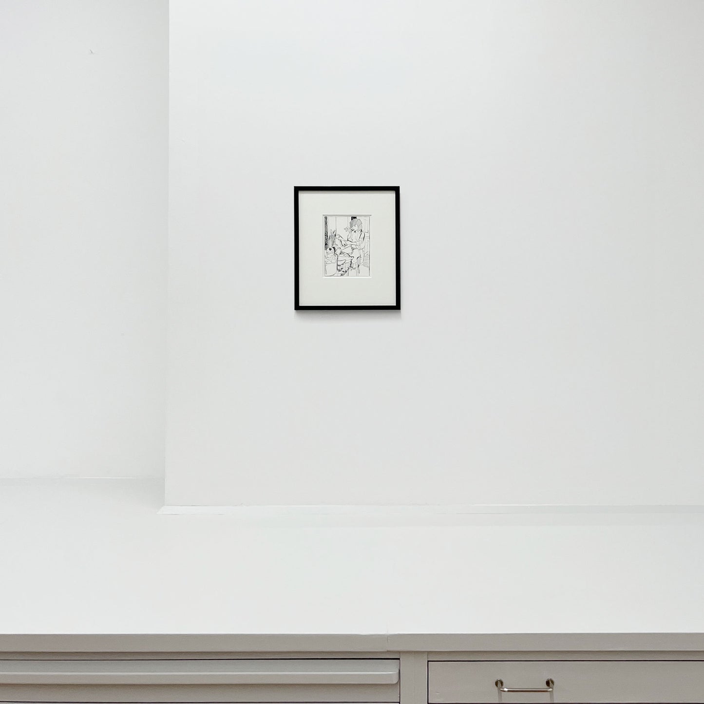 Inte tigga vid matbordet - i svart ram