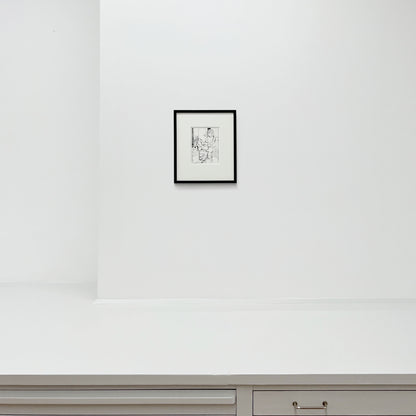 Inte tigga vid matbordet - i svart ram