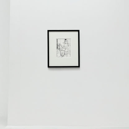 Inte tigga vid matbordet - i svart ram