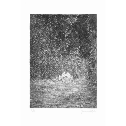 A house at the forest brim