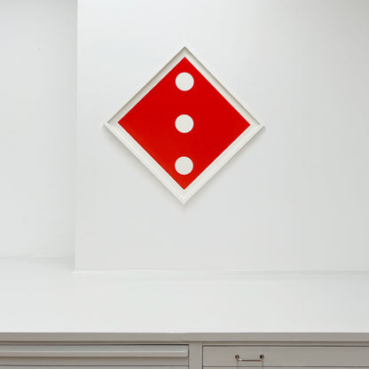 Vägmärken III - i vit ram