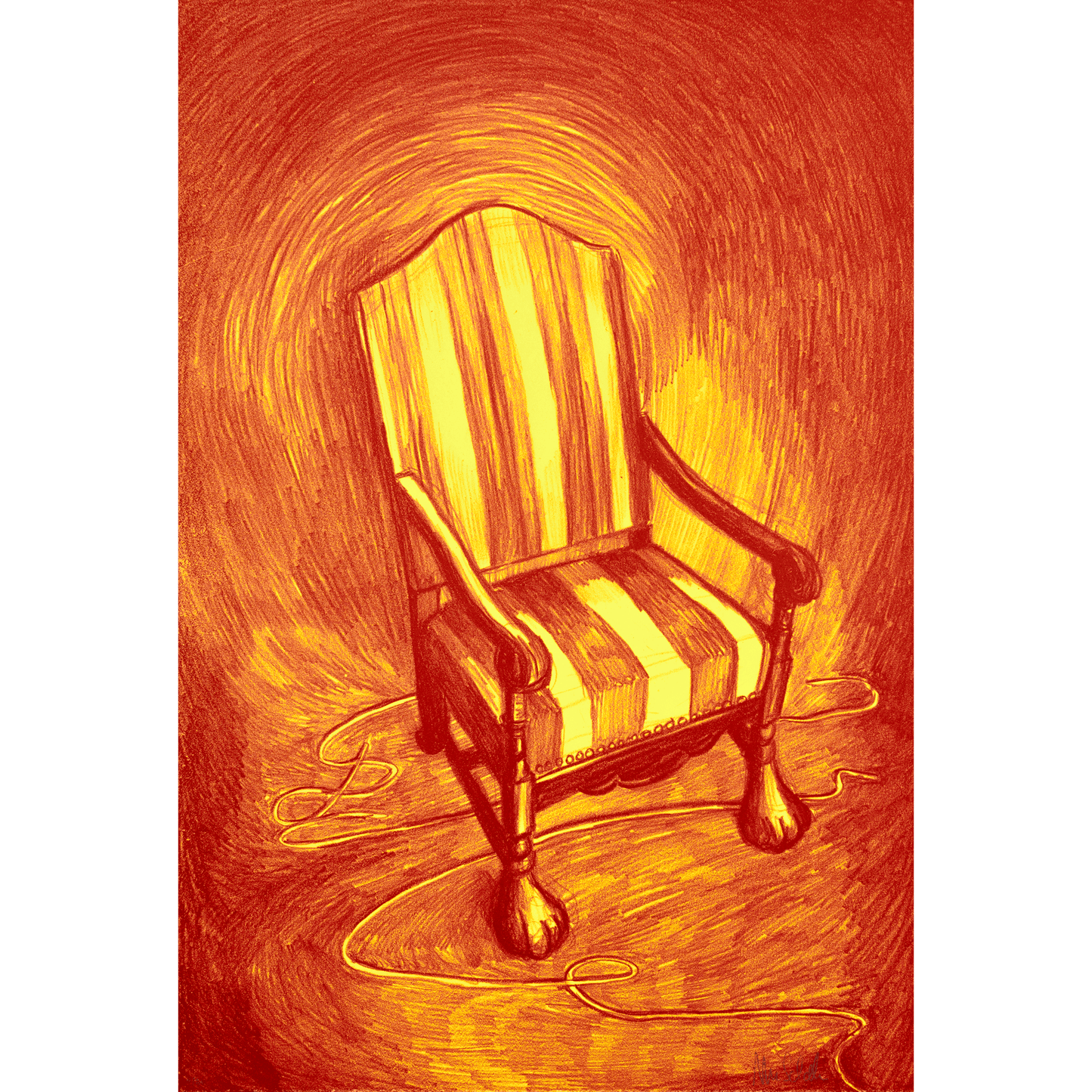 Dream Within a Dream (Chair, Red and Yellow)
