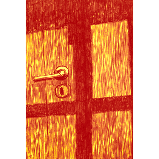 Dream Within a Dream (Door, Red and Yellow)