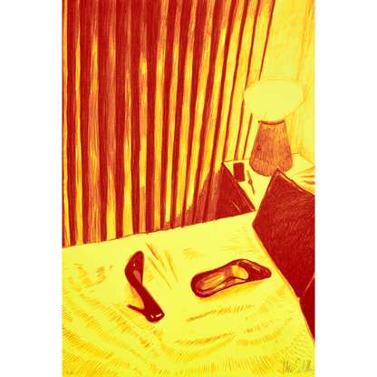 Dream Within a Dream (Shoes, Red and Yellow)