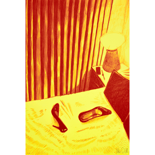 Dream Within a Dream (Shoes, Red and Yellow)