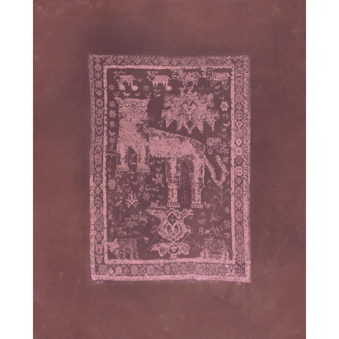 Persian Vintage - Leo (röd/brun)