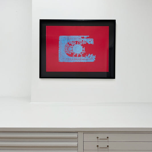 Persian Vintage - Royal Flower (rosa) - i svart ram