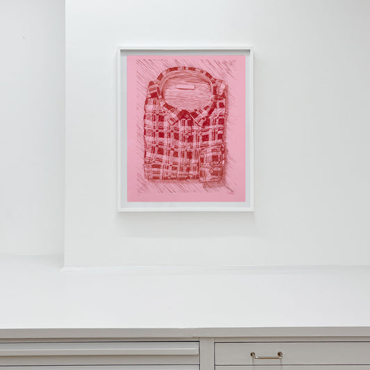 Rose - i white frame