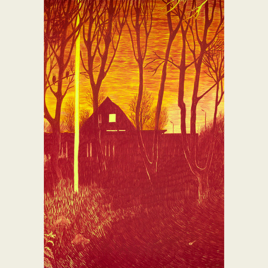 House at dawn